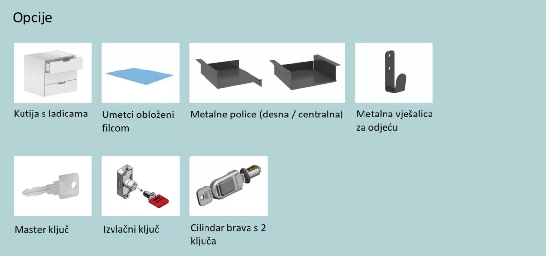 Uredski ormari na izvlačenje opcije Boxi