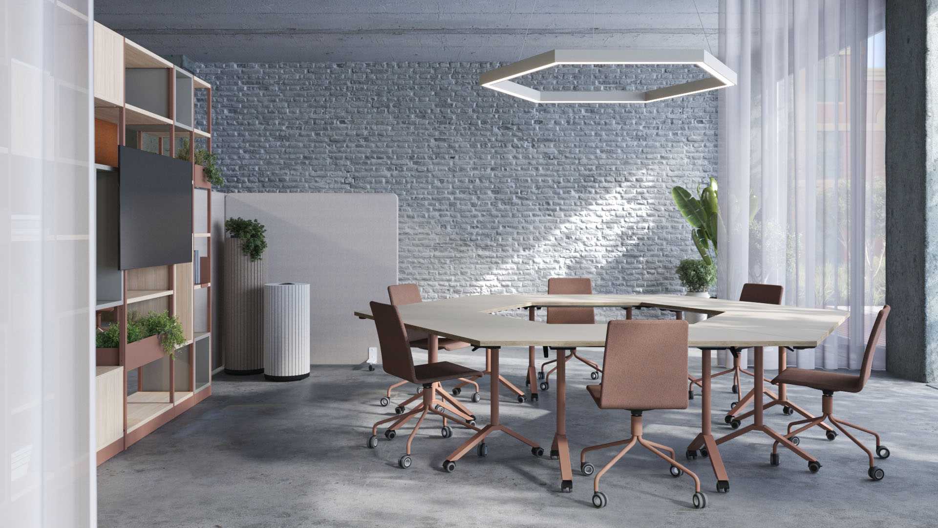 Narbutas preklopni stolovi Flip-Top fleksibilni uredi
