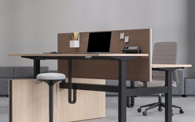 Narbutas Motion bench stolovi s Modus akustičnim panelima