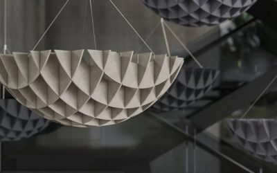 Narbutas dizajnerski Akustični stropni paneli Artwork Clouds