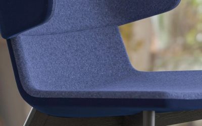 Plava fotelja Twist&Sit